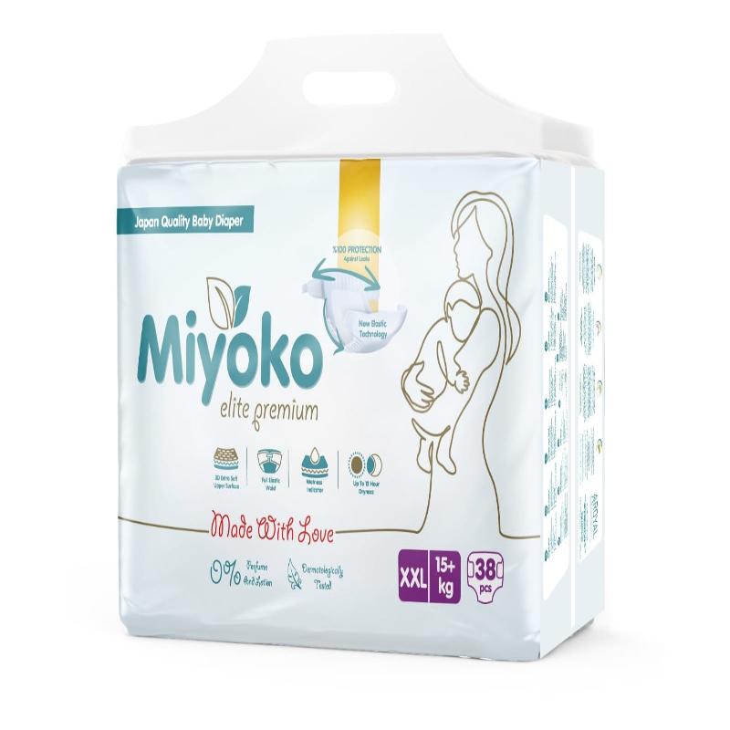 Miyoko elite premium підгузки дитячі 6-XXL (15+кг) 38шт.